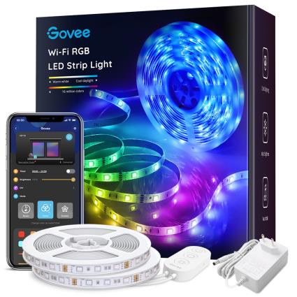 Govee Wi-Fi Rgb Led Strip Light Fitas de Iluminaç.