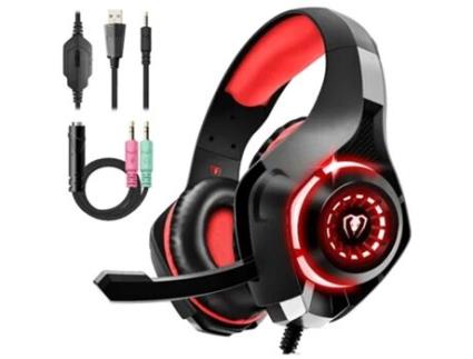 Auscultadores CHRONUS YXSB220930_lwd2 (Bluetooth - Vermelho)