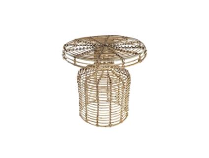 Mesa de Apoio Dkd Home Decor Natural Rotim (48 X .