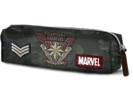 Estojo CAPTAIN MARVEL Force Quadrado HS (Verde - 7x21x5.5cm)