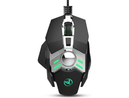 Rato Gaming HXSJ J200 Wireless Mecânico de Programação (Preto)