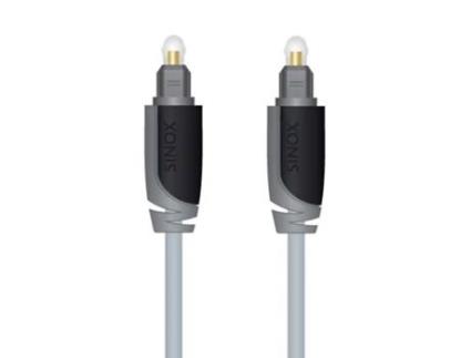 Sinox 2.0M Toslink M/M Cabo de Fibra Ótica 2 M Ofc Cinzento