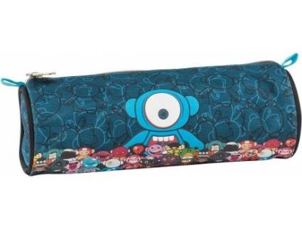 Estojo MONSKEY  (Azul - Poliéster - 22x8x8cm)