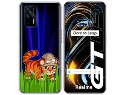 Capa Realme GT 5G TUMUNDOSMARTPHONE Desenhos Transparente Multicor