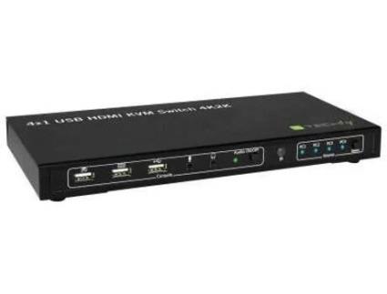 Adaptador TECHLY 4x1 USB HDMI KVM Switch 4Kx2K  IDATA KVM-HDMI4U