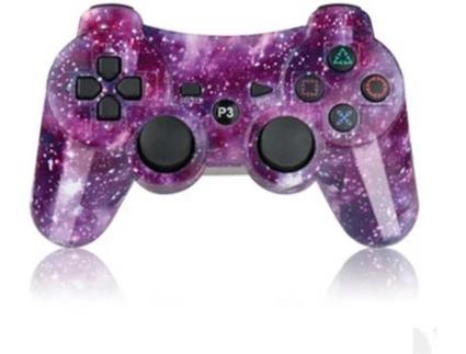 Comando PS3 EYIERJIA PS3 Roxo (Wireless)