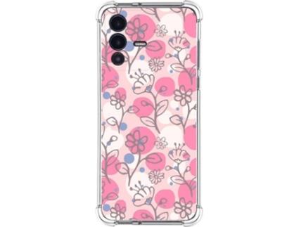 Capa para Vivo V23 5G TUMUNDOSMARTPHONE Desenhos Anti golpes Flores 07 Multicor