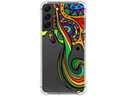 Capa Samsung Galaxy S22 Plus 5G TUMUNDOSMARTPHONE Desenhos Antichoque Cores Multicor