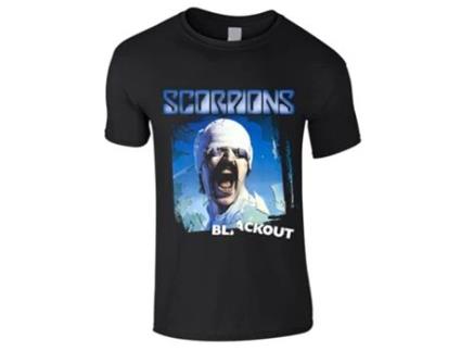T-shirt SCORPIONS Algodão Homem (Preto - 140)