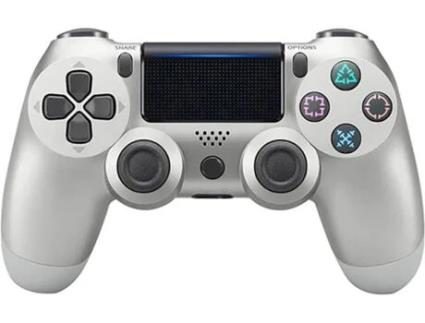 Comando PS4 KLACK DoubleShock 4 Prateado (Wireless)