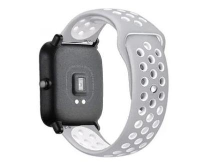 Bracelete Desportiva para Amazfit Gtr 3 47Mm Cinza / Branco