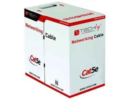 Cabo de Rede TECHLY (RJ45 - 305 m - Cinzento)