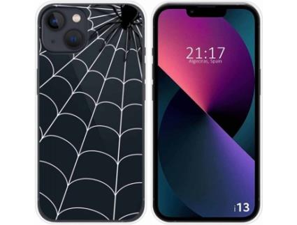 Capa iPhone 13 (6.1) TUMUNDOSMARTPHONE Aranha Desenhos Multicor