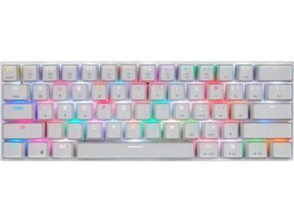 Teclado Gaming MOTOSPEED CK62 (Membrana - Inglês - Branco)