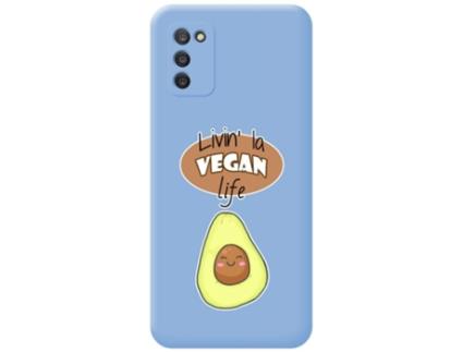 Capa Samsung Galaxy A03s TUMUNDOSMARTPHONE Silicone Líquida Desenhos Azul