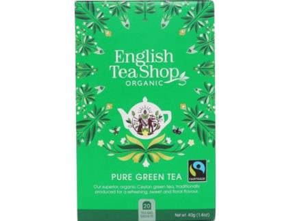 Chá ENGLISH TEA SHOP Pure Green Tea 20 Saquetas (40 g)