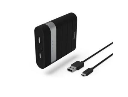 Hama Soft Touch Power Bank Ião-Lítio 10400 Mah Preto