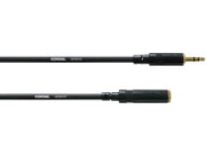 Cabo de Áudio CORDIAL (Jack 3.5mm - 5 m - Preto)