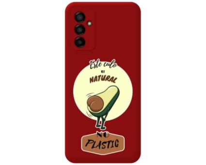 Capa Silicone Líquida Vermelha para Samsung Galaxy M13 4G Desenho Natural