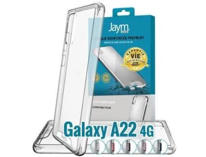 Capa para Samsung Galaxy A22 4G JAYM Ultra Reforçada Transparente