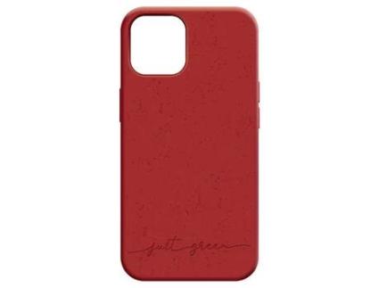 Capa para iPhone 12 e 12 Pro JUST GREEN vermelho reciclável