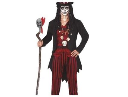 Bengala GUIRCA Vodu Com Caveira E Penas 100 Cm