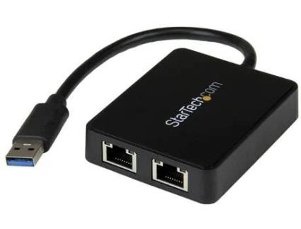 Adaptador STARTECH.COM USB 3.0 - 2x RJ45