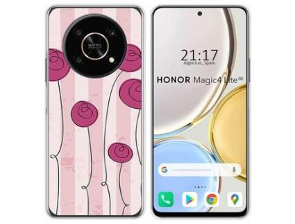 Capa para Huawei Honor Magic 4 Lite TUMUNDOSMARTPHONE Desenhos Flores Vintage Multicor