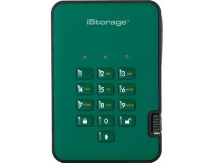 Disco SSD Externo ISTORAGE diskAshur 2 (128 GB - USB 3.1 - 294 MB/s)