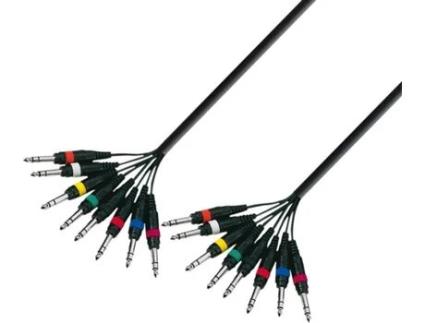Cabo de Áudio ADAM HALL (Jack 6.3mm - 3 m - Preto)