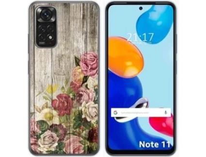 Capa Xiaomi Redmi Note 11 TUMUNDOSMARTPHONE Desenhos Madeira 08 Multicor