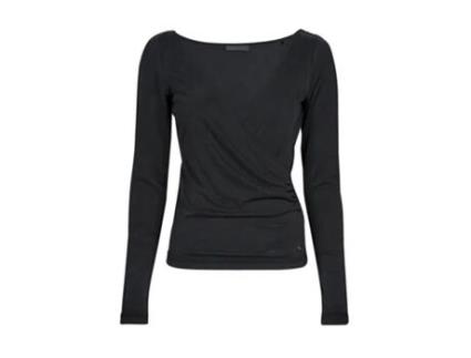 T-shirt GUESS JEANS Modal Mulher (Preto - XS)