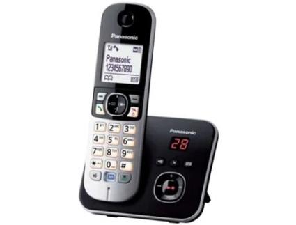 Telefone Fixo PANASONIC KX-TG6821 Preto/Prateado