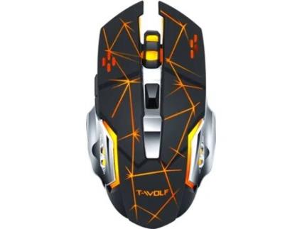 Rato Gaming T-WOLF Q13 (2.400 dpi - Preto)