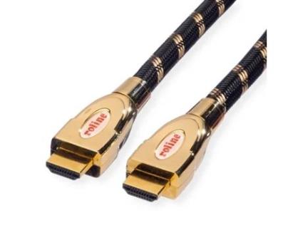 Cabo ROLINE GOLD (HDMI - 3m - Preto)