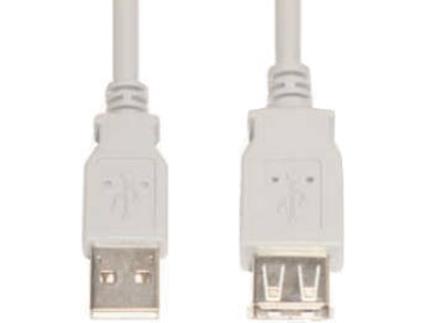 Cabo de Dados E+P (USB A - 3 m - Cinzento)