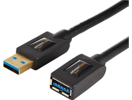 Cabo de Dados AMAZONBASICS (USB A - 1.8 m - Preto)