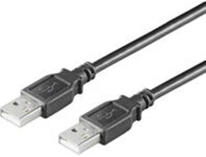 Cabo USB GOOBAY USB A/USB A 1.8 m Macho/Macho Preto