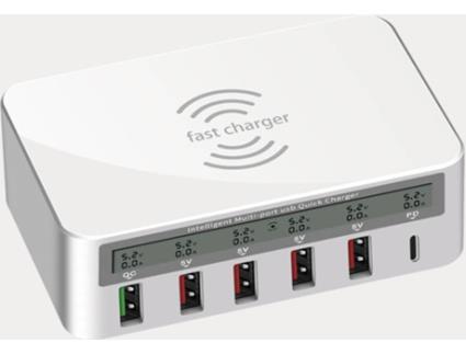 Carregador Wireless BAKEEY C6 (UBS - Branco)