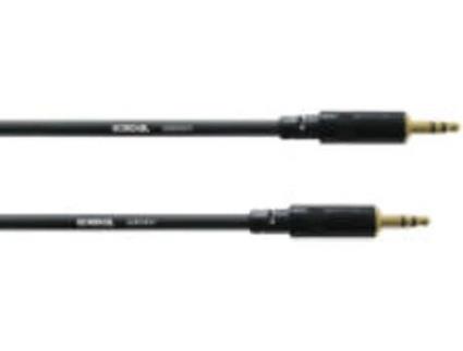 Cabo de Áudio CORDIAL (Jack 3.5mm - 3 m - Preto)