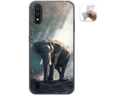 Capa Samsung Galaxy A01 TUMUNDOSMARTPHONE Elefante Multicor