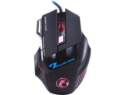 Rato IMICE X7 (Com Fio - Preto)