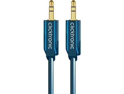 Cabo de Áudio CLICKTRONIC (Jack 3.5mm - 10 m - Azul)