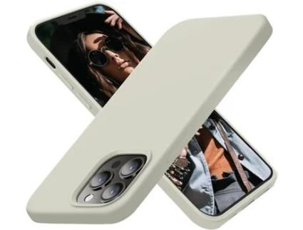 Capa iPhone 13 Pro HONXINM Ultrafina Cinzento Pedra