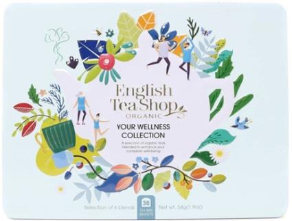 Chá ENGLISH TEA SHOP Your Wellness Collection Gift Tin (36 saquetas)