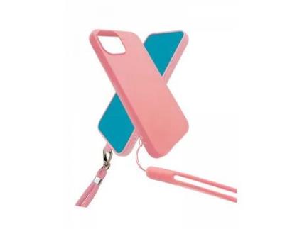 Capa de Silicone Premium - Rosa para Apple iPhone 14  - Interior 100% Microfibra