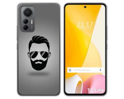 Capa Silicone para Xiaomi 12 Lite 5G Desenho Barba