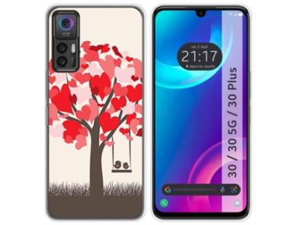 Capa para TCL 30 / 30 5G / 30 Plus TUMUNDOSMARTPHONE Desenhos Passarinhos Multicor