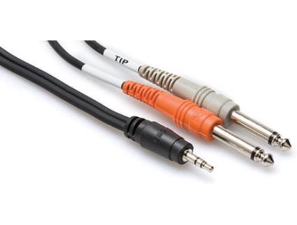 Cabo de Áudio HOSA TECHNOLOGY (Jack 3.5mm - Jack 6.3mm - 91 cm - Preto)