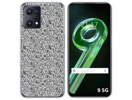 Capa para Realme 9 5G TUMUNDOSMARTPHONE Desenhos Letras Multicor